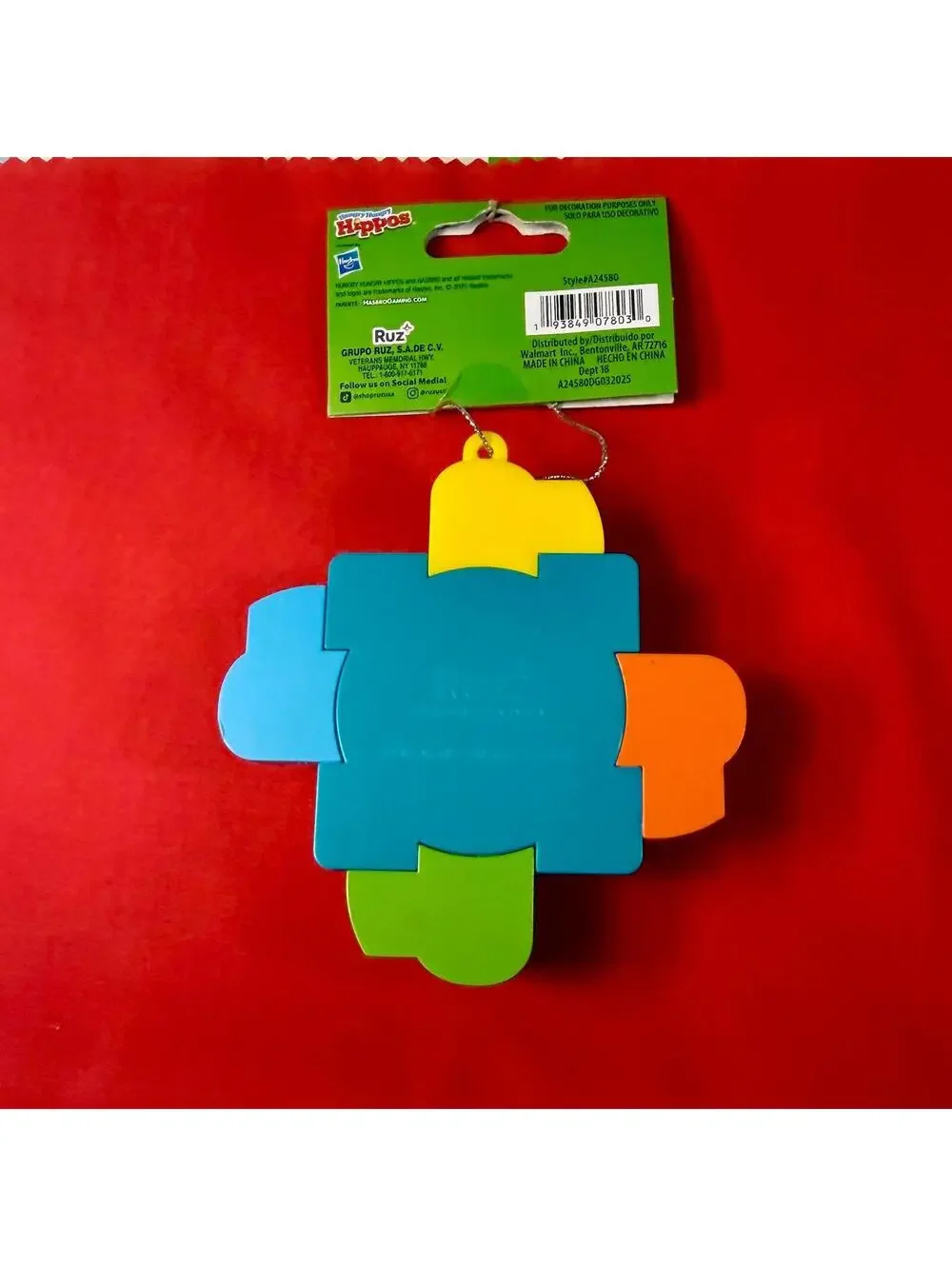 Hungry Hippos Ornament - Ruz - New with Tags